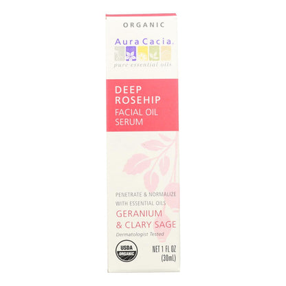Organic Rosehip Face Oil Serum (1 Fl Oz) by Aura Cacia