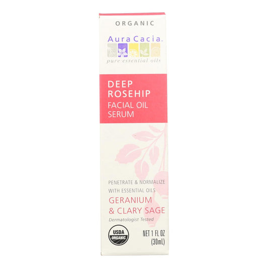 Organic Rosehip Face Oil Serum (1 Fl Oz) by Aura Cacia