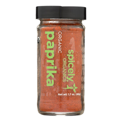 Spicely Organics Paprika Powder, Pure & Natural, 3 x 1.7 oz