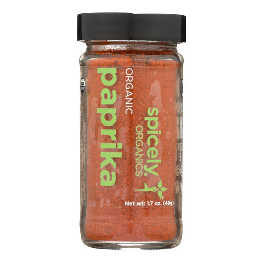 Spicely Organics Paprika Powder, Pure & Natural, 3 x 1.7 oz
