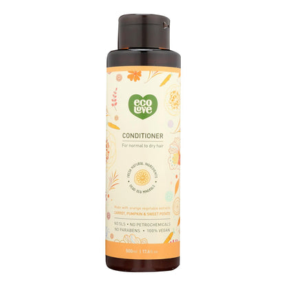 Ecolove Orange Conditioner for Normal & Dry Hair (17.6 Fl Oz)