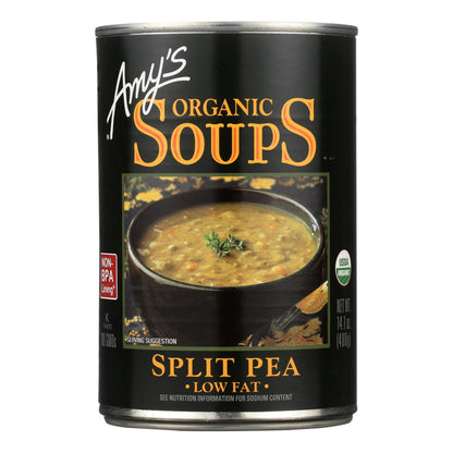 Amy's Organic Fat-Free Split Pea Soup, 12 Pack of 14.1 Ounce Cans