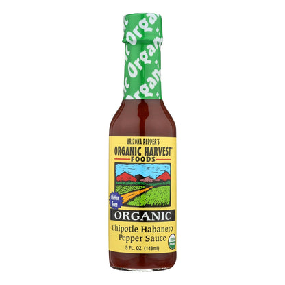 Organic Harvest Chipotle Habanero Pepper Sauce (Pack of 12 - 5 Oz.)