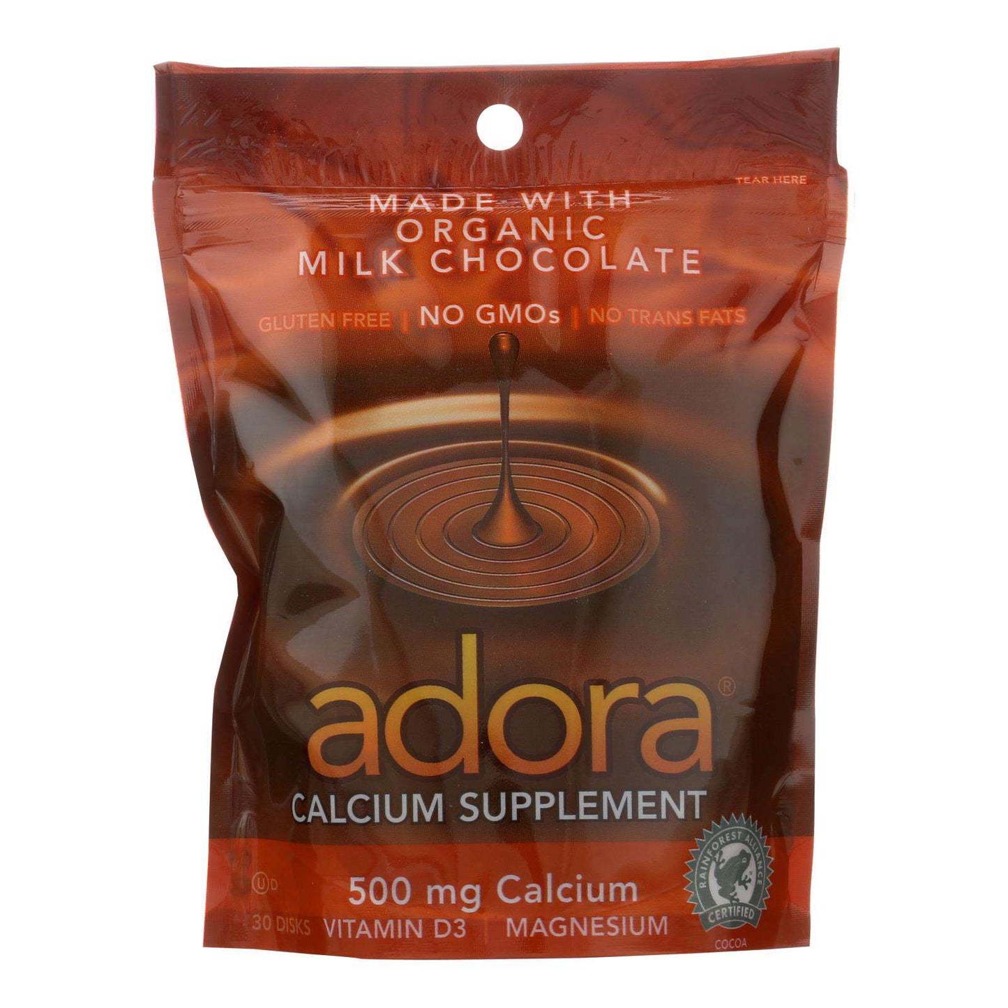 Adora Milk Chocolate Disks for Baking and Snacking (Pack of 30)