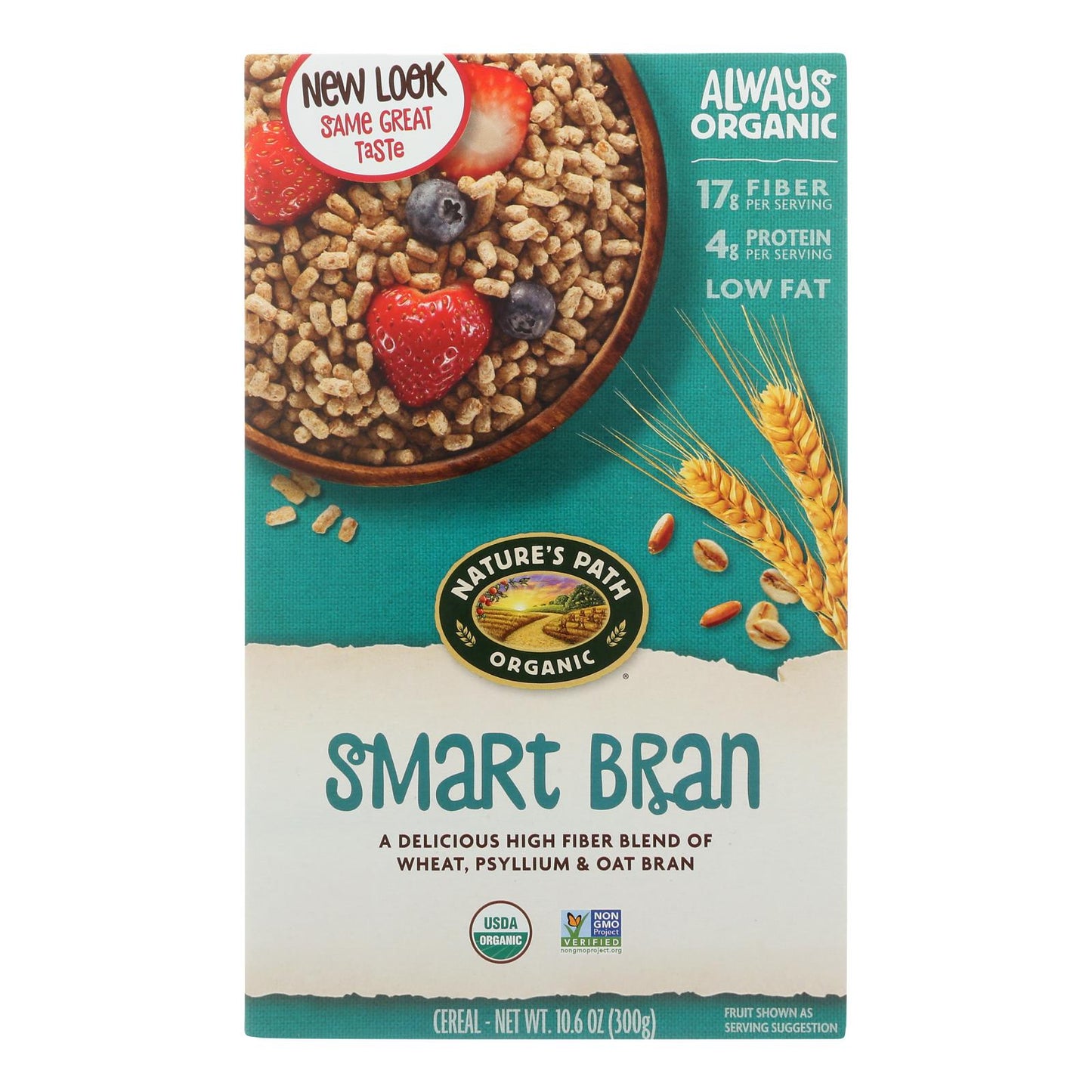 Nature's Path Organic Smart-Bran Cereal - Supergrain Taste, 10.6 Oz