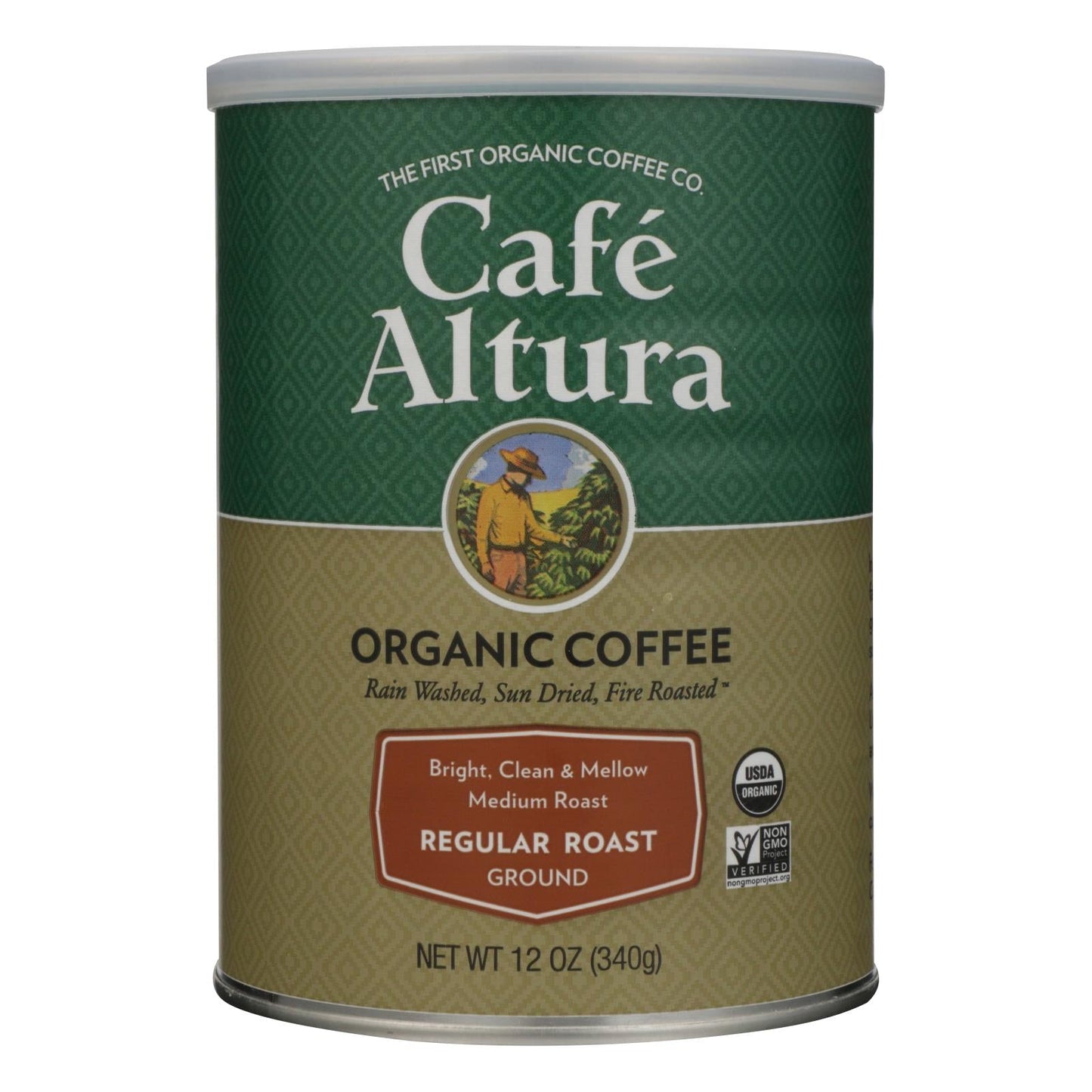 Cafe Altura Organic Ground Coffee - Pack of 6, 12 Oz Regular Roast