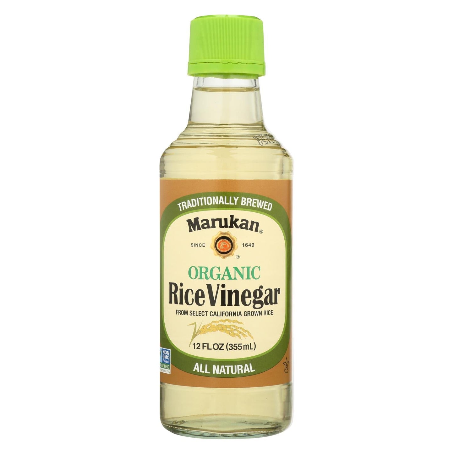 Marukan Organic Rice Vinegar, Case of 6 (12 Fl. Oz. Ea.)