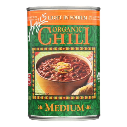 Amy's Organic Low Sodium Medium Chili, 14.7 Oz (Pack of 12)