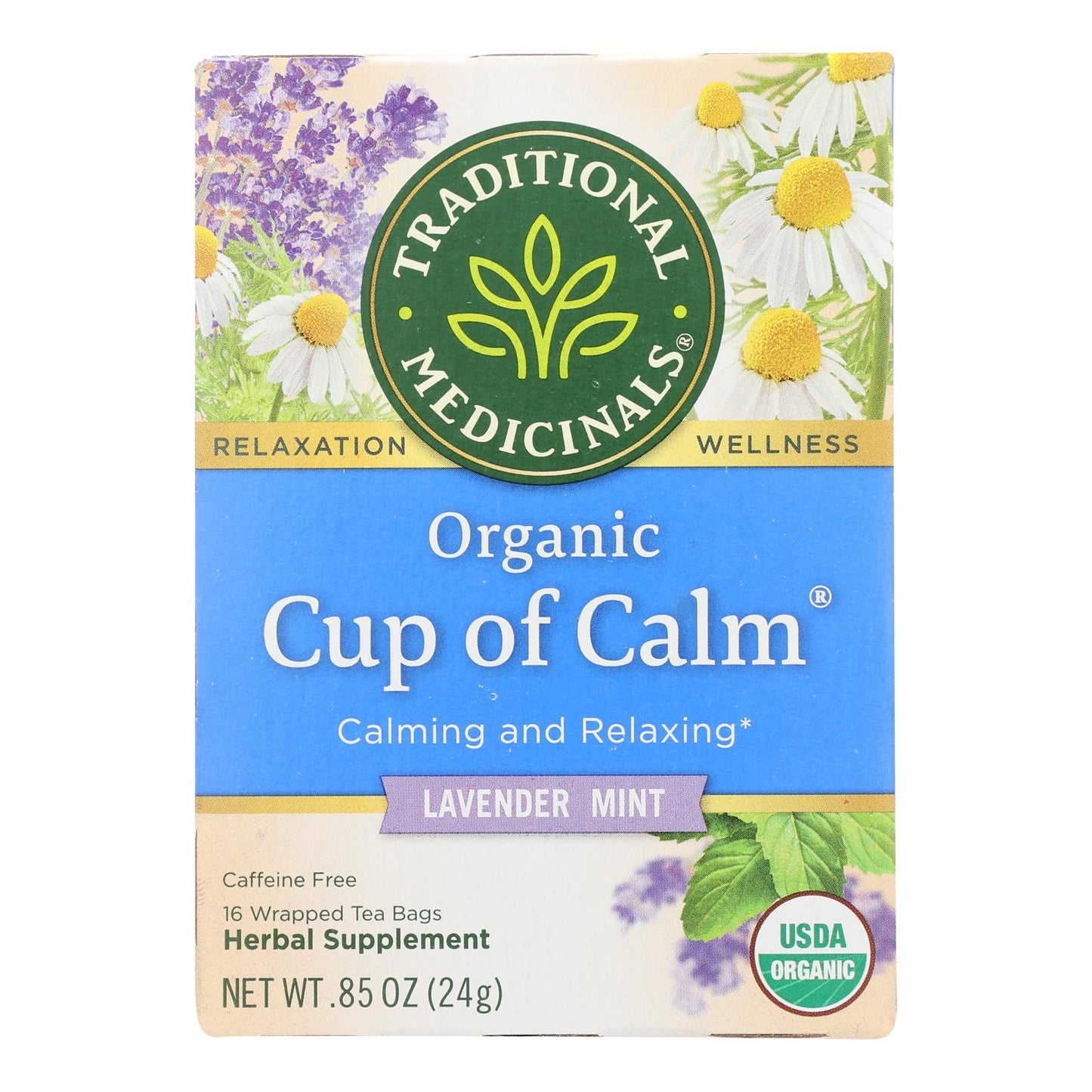 Traditional Medicinals Organic Easy Now Herbal Tea (6 Pack, 16 Tea Bags Each)