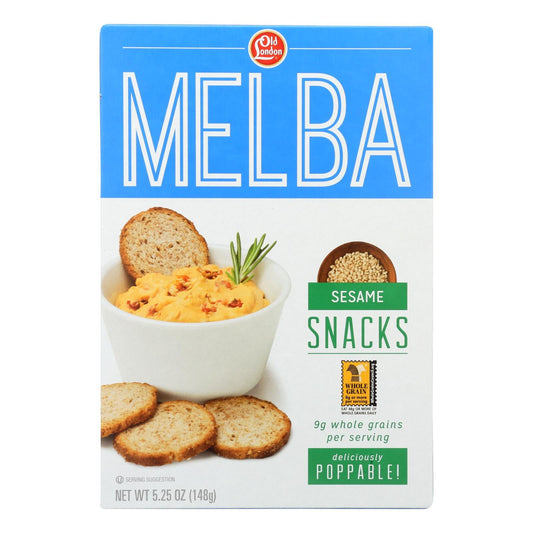 Old London Melba Snacks Sesame (Pack of 12) 5.25 Oz.