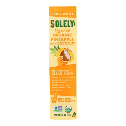 Solely Fruit Pineapple Coconut Jerky - 0.8 Oz (12-Pack)