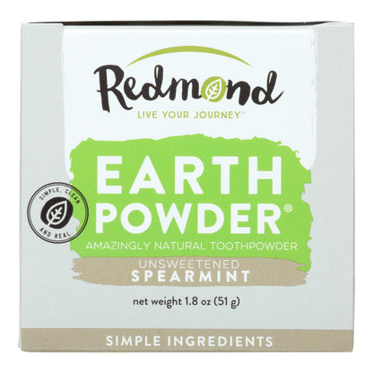 Redmond Natural Earthpowder Spearmint Toothpowder - 1.8 Oz