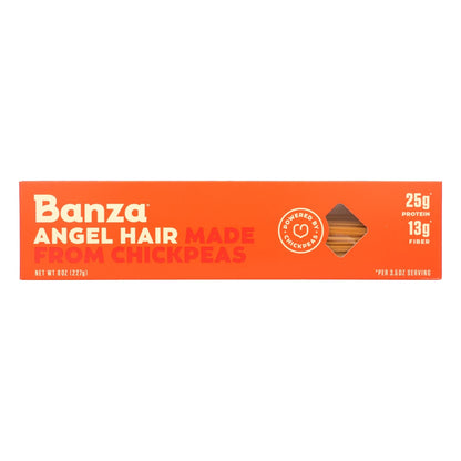 Banza Angel Hair Chickpea Pasta, 8 oz, Case of 12