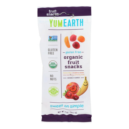 Yumearth Organics, Organic Fruit Snack Variety Flavors (4 Flavors), Case of 12, 2 Oz. Pouches