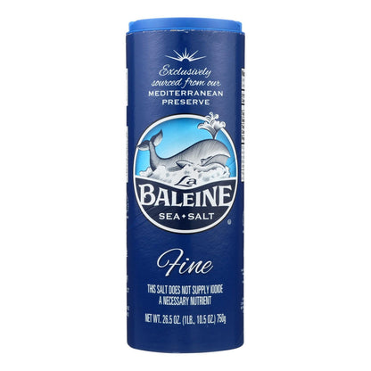 La Baleine Fine Sea Salt, 26.5 Oz, Case of 12