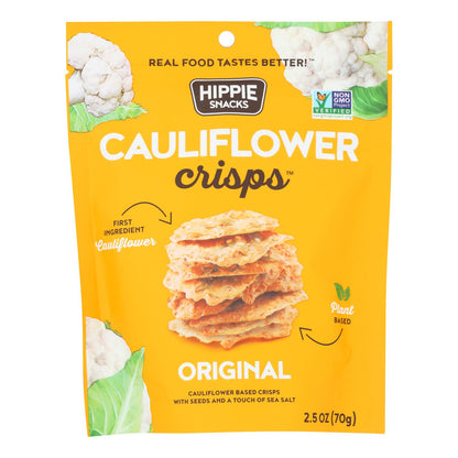 Hippie Snacks Original Cauliflower Crisps, Pack of 8 (2.5 oz)