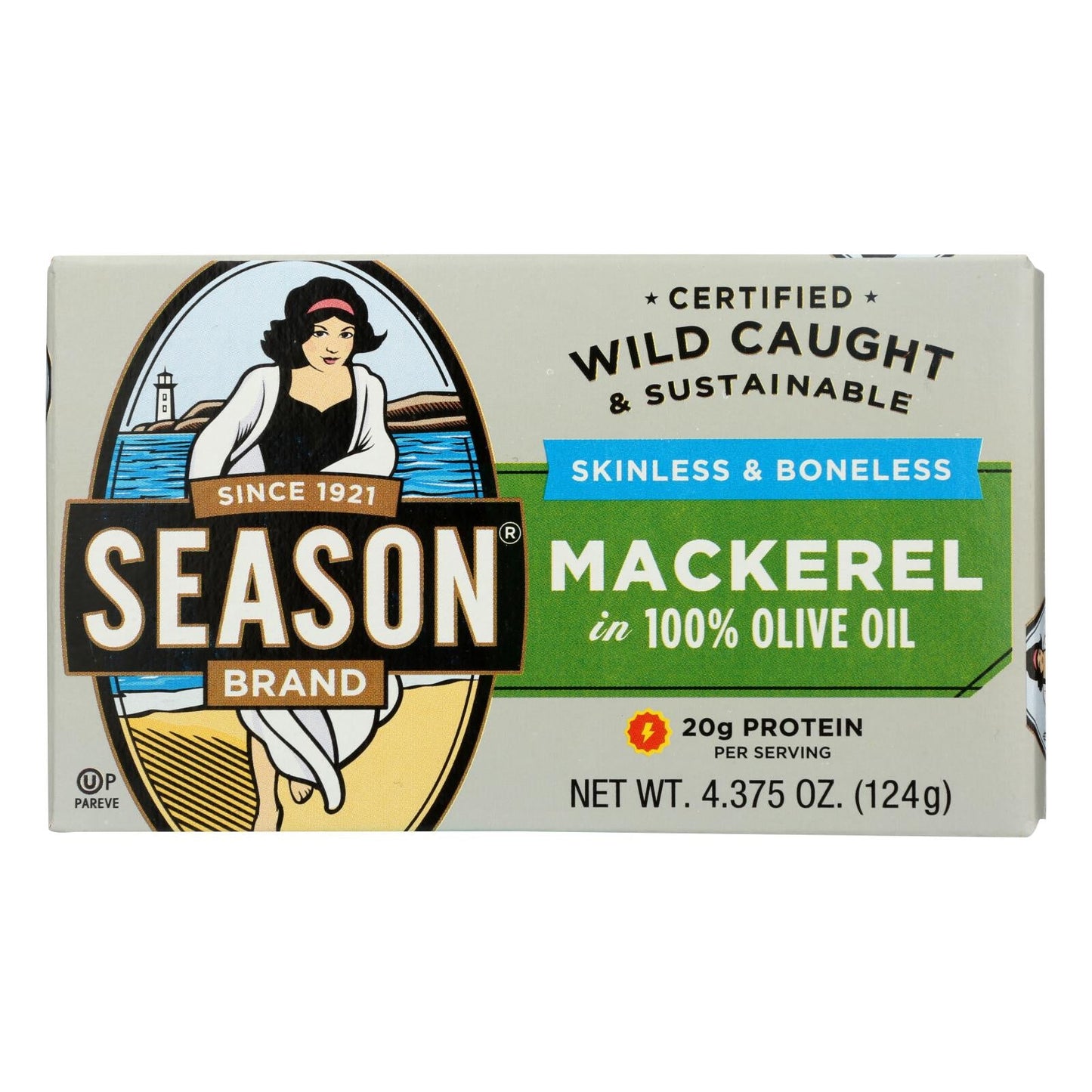 Season Mackerel Fillets in Olive Oil - 4.375 Oz (Pack of 12)