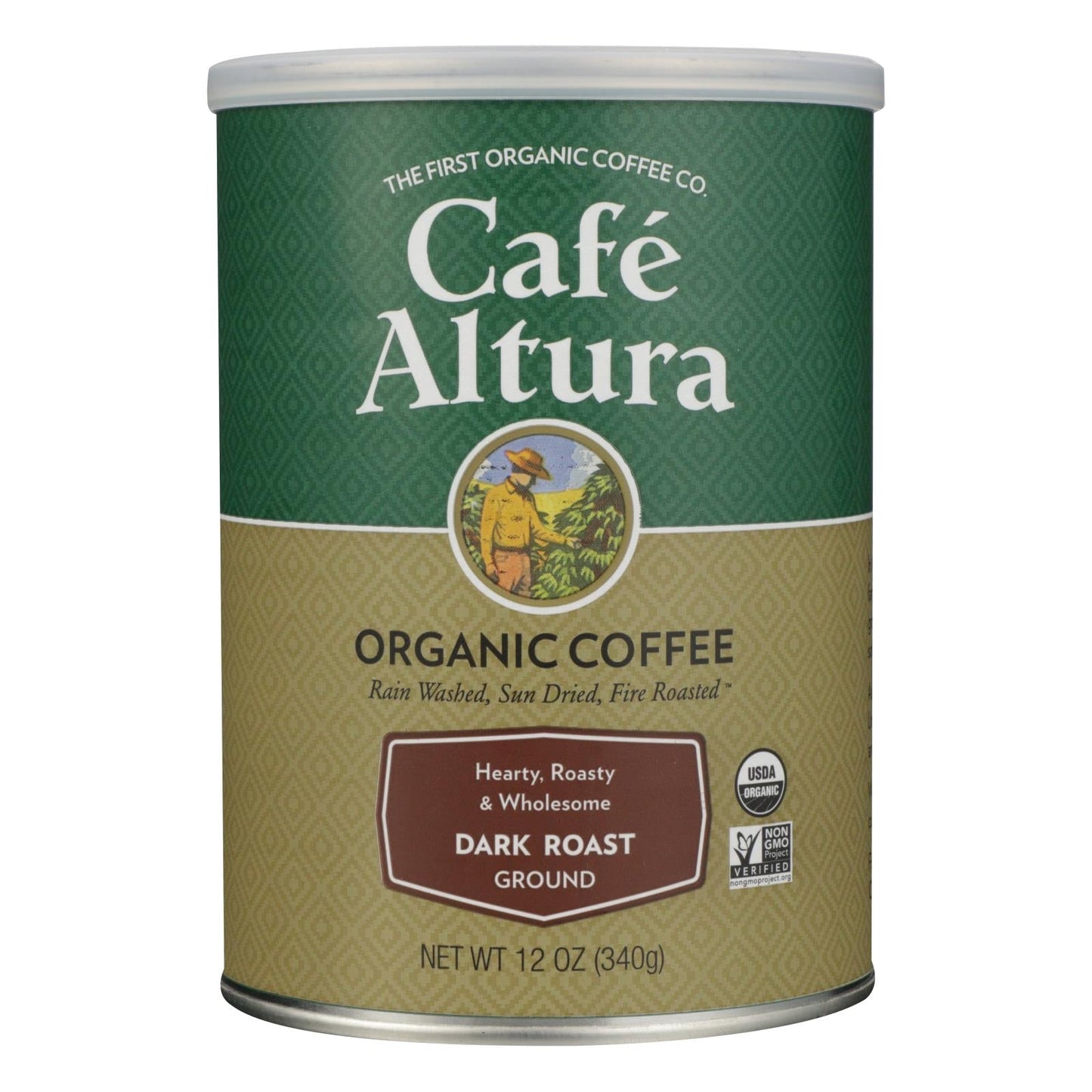 Cafe Altura Organic Ground Dark Roast Coffee, (Pack of 6) - 12 Oz.