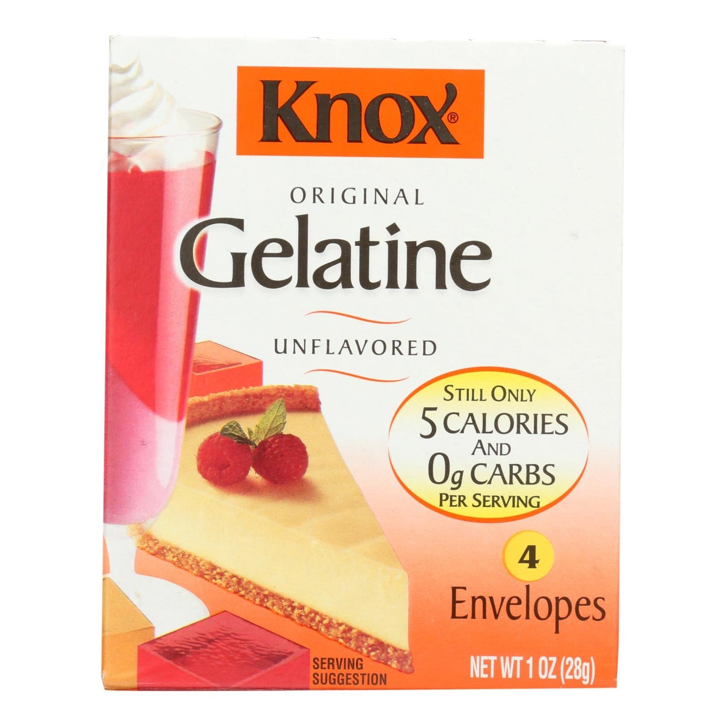 Knox Kraft Unflavored Gelatine (Pack of 48) - 1 oz. Perfect for Baking and Cooking