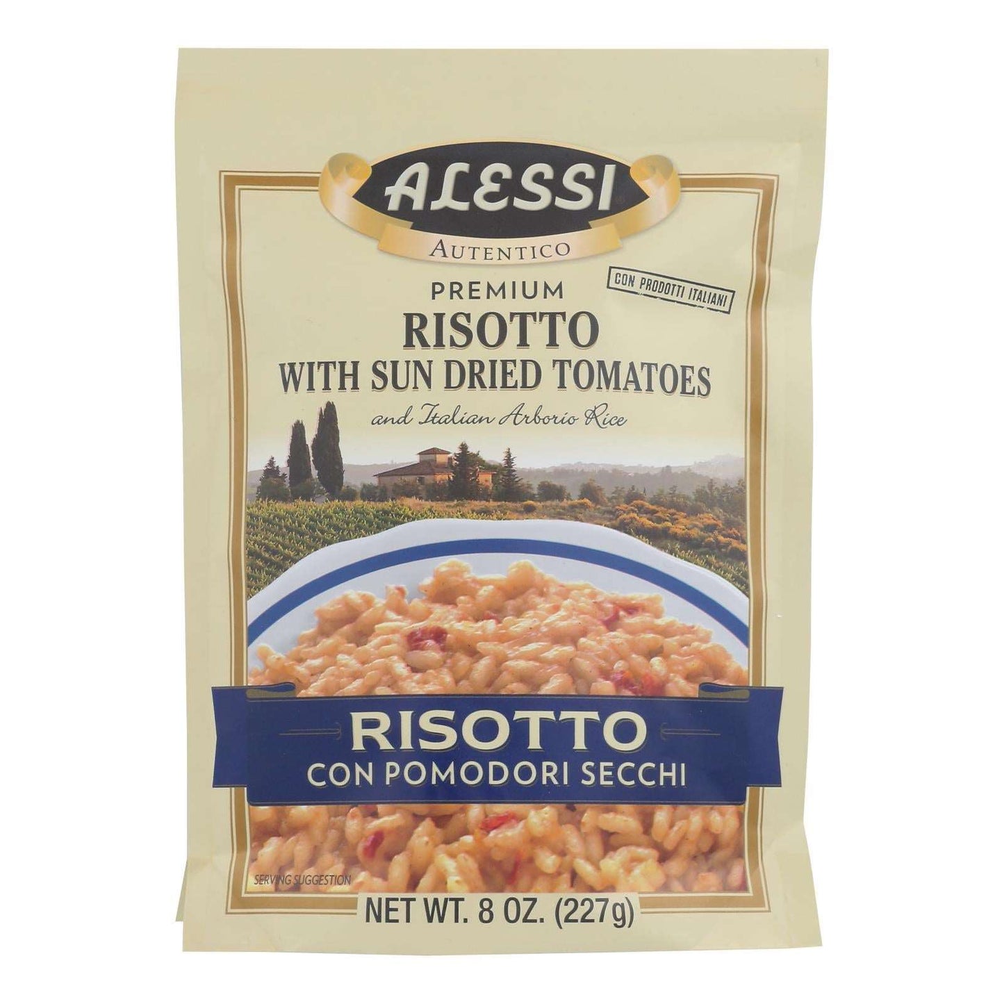 Alessi Pomodoro Risotto: Sun-Dried Tomato Delight (Pack of 6 - 8 Oz.)