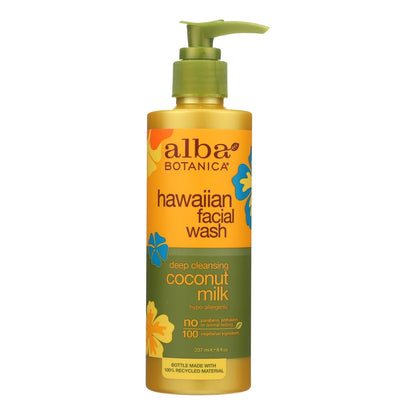 Alba Botanica Hawaiian Coconut Milk Facial Wash (8 Fl Oz)