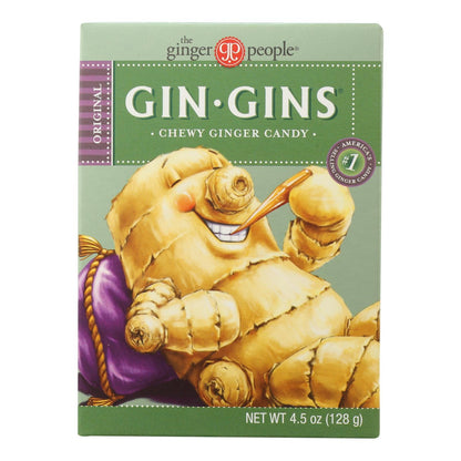 Ginger People Gin-Gins Chewy Ginger Candy, 4.5 oz, Pack of 12