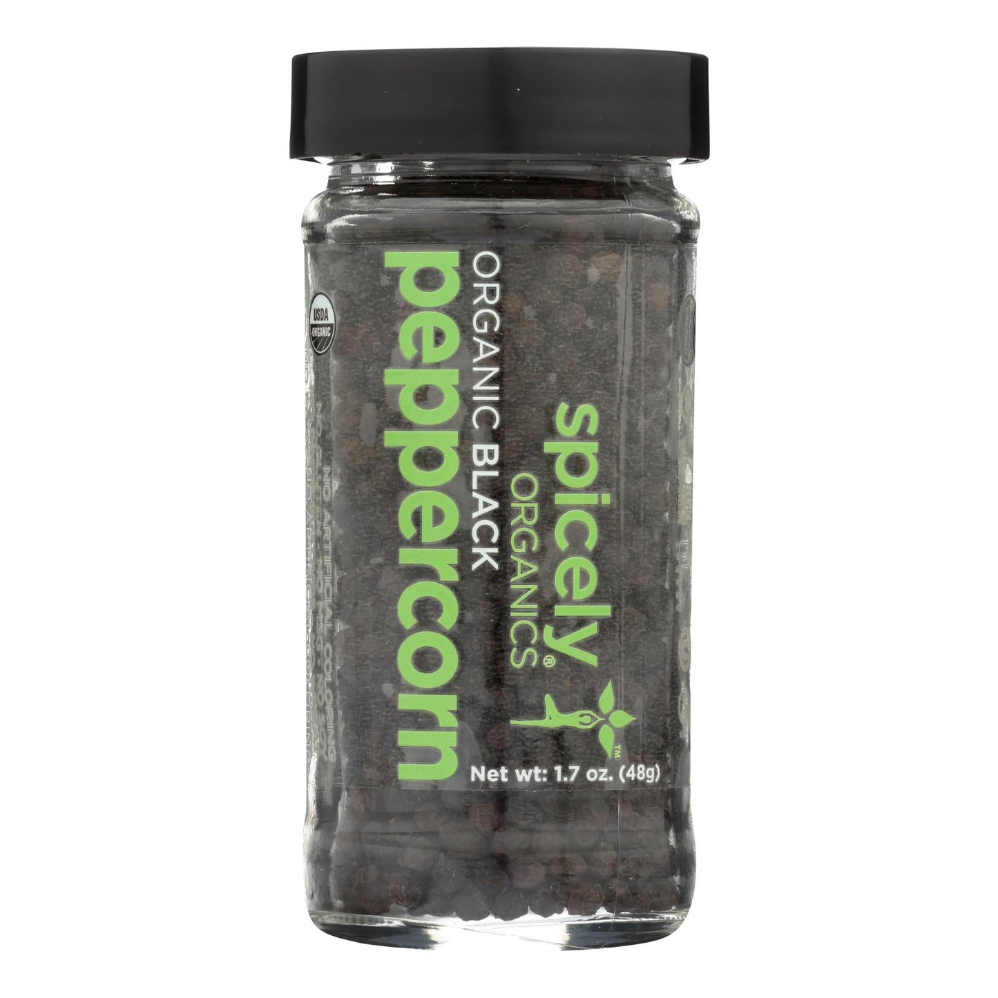 Organic Black Peppercorns Whole by Spicely Organics (3 Pack, 1.7 Oz Each)