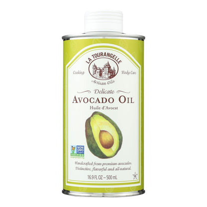 La Tourangelle Cold-Pressed Unrefined Avocado Oil, 16.9 Fl Oz (Pack of 6)