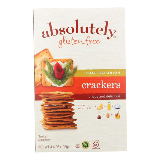 Absolutely Gluten Free Toasted Onion Crackers (Pack of 12 - 4.4 oz.)