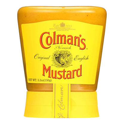 Colman's Iconic English Mustard, 5.3 oz Bottles (Pack of 6)