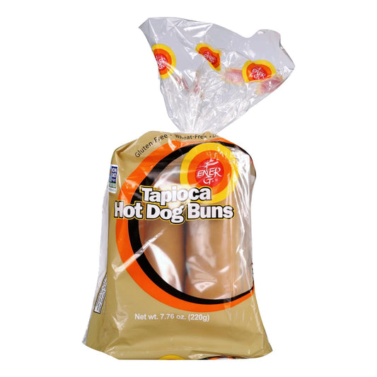 Tapioca Ener-G Hot Dog Buns, 7.76 Oz. Pack of 6