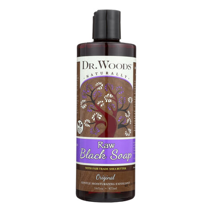 Dr. Woods Shea Vision Pure Black Soap with Organic Shea Butter, 16 Fl Oz