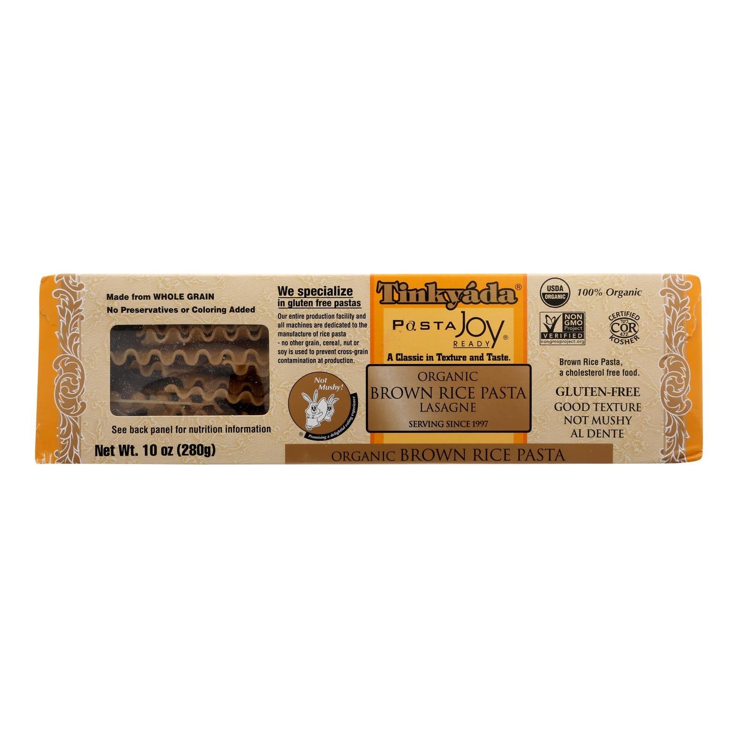 Tinkyada Organic Brown Rice Lasagna, 10 Oz. (Pack of 12)