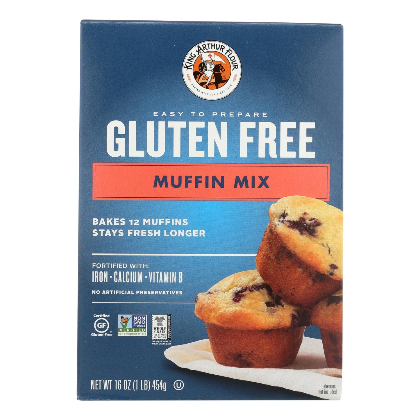 King Arthur Classic Muffin Mix, 6 Boxes of 16 oz Each