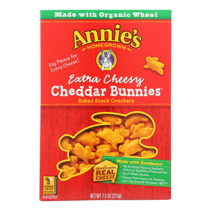 Annie's Homegrown X-Cheese Cheedar Bunnies (Pack of 12 - 7.5 Oz)