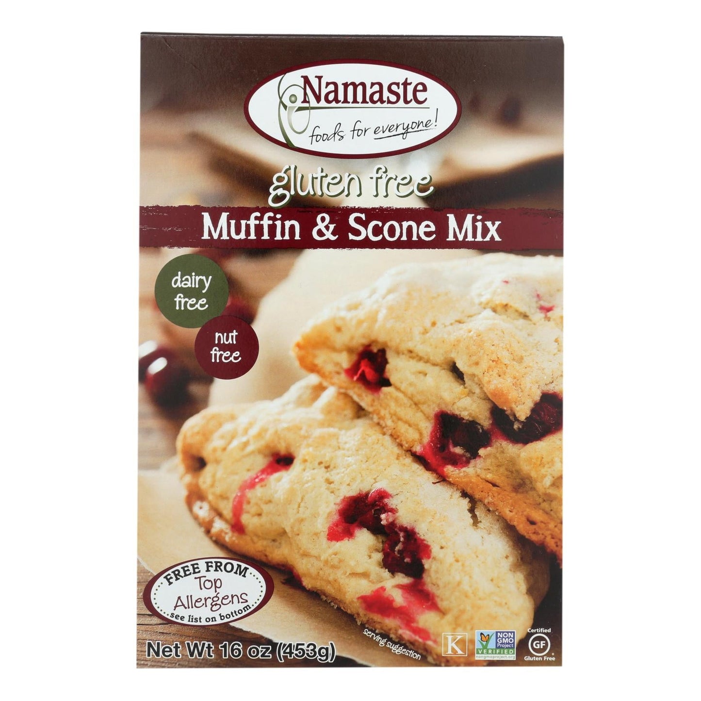 Namaste Foods Gluten-Free Muffin & Scone Mix, 16 Oz. (Pack of 6)