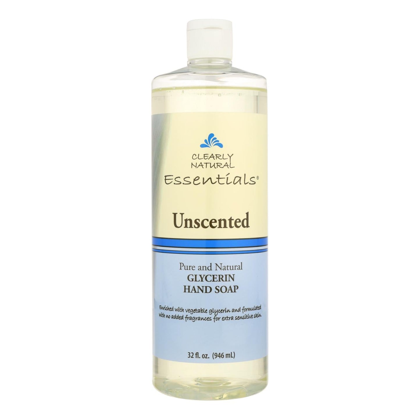 Clearly Natural Hand Soap - Unscented Refill, Liquid 32 Ounce