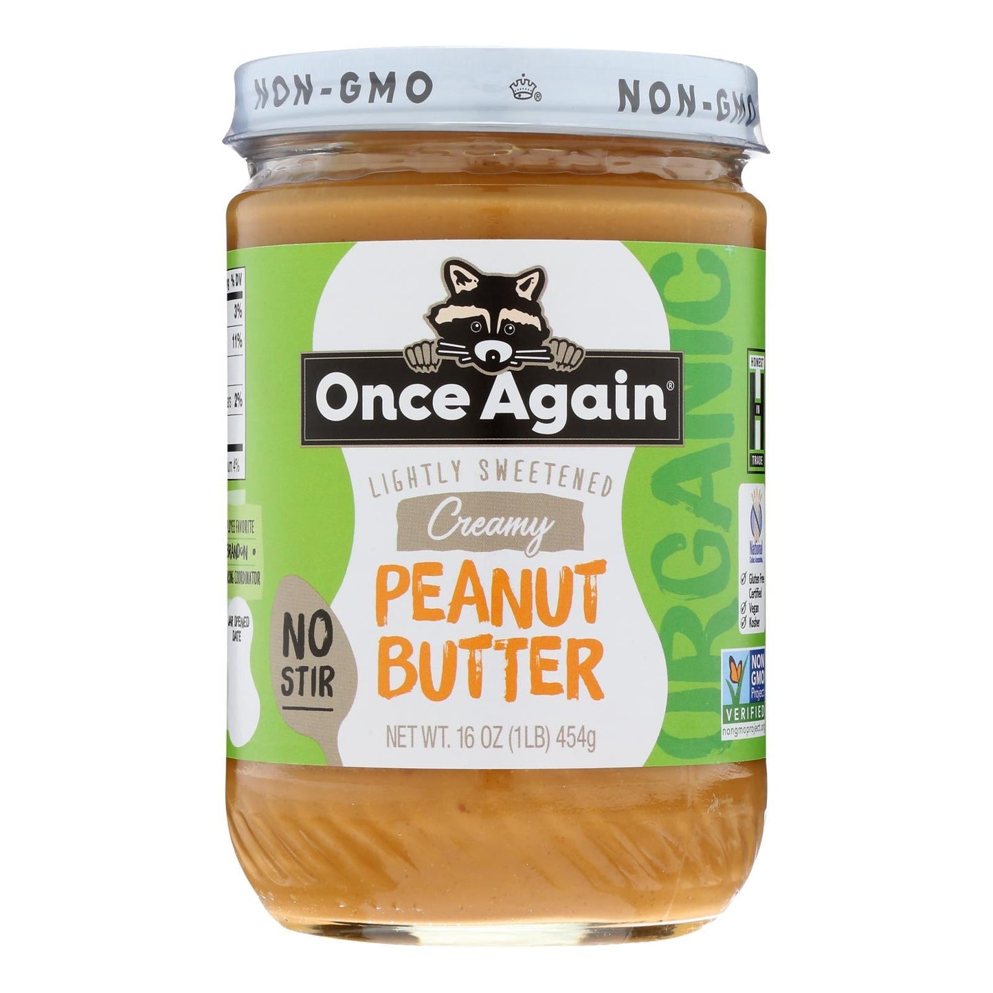 Once Again Smooth Peanut Butter, 16 oz Pack of 6