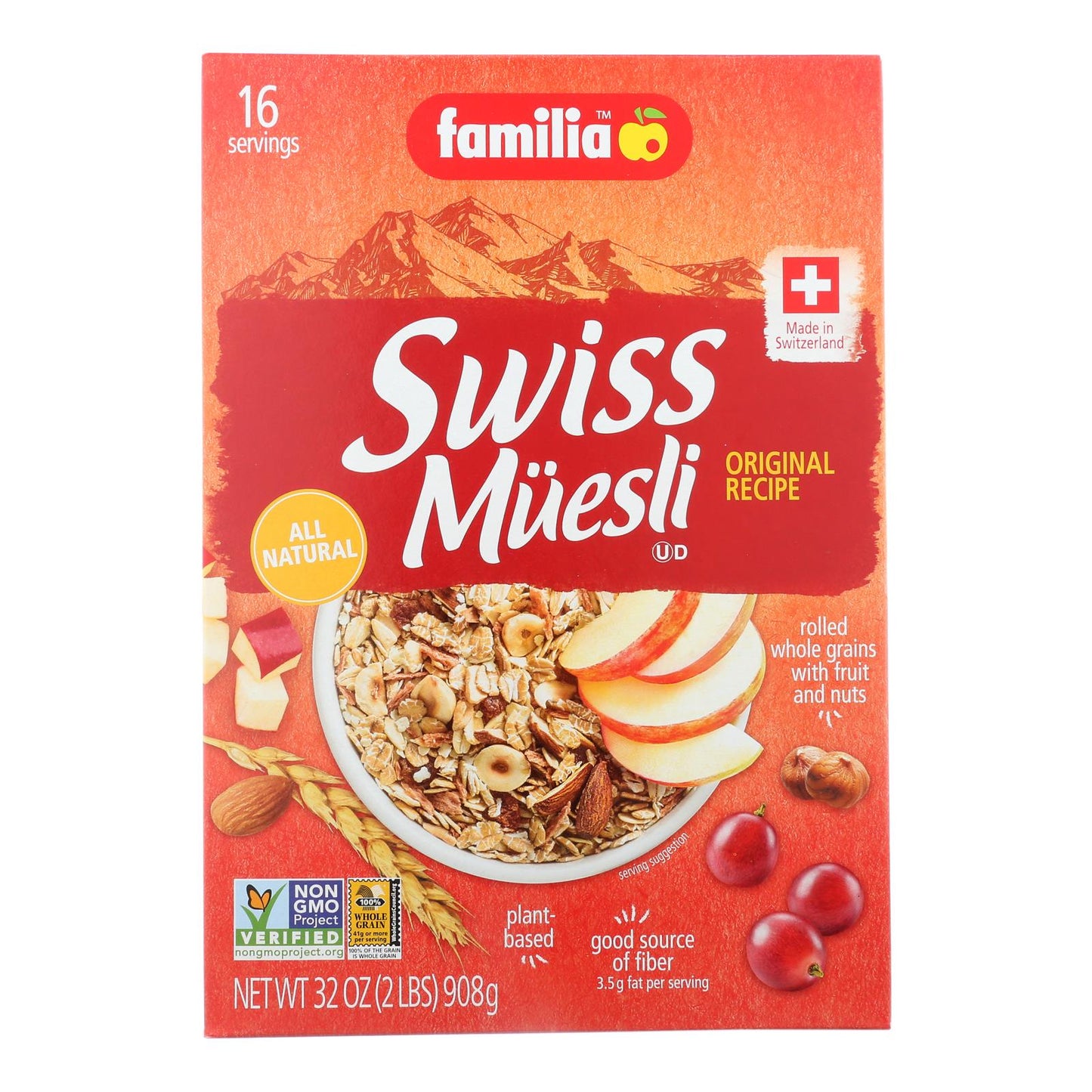 Familia Original Swiss Muesli (Pack of 6 - 29 Oz. Boxes)