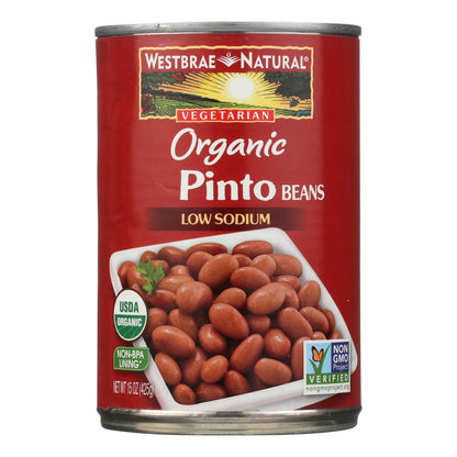 Westbrae Organic Pinto Beans, Case of 12, 15 Oz. Each