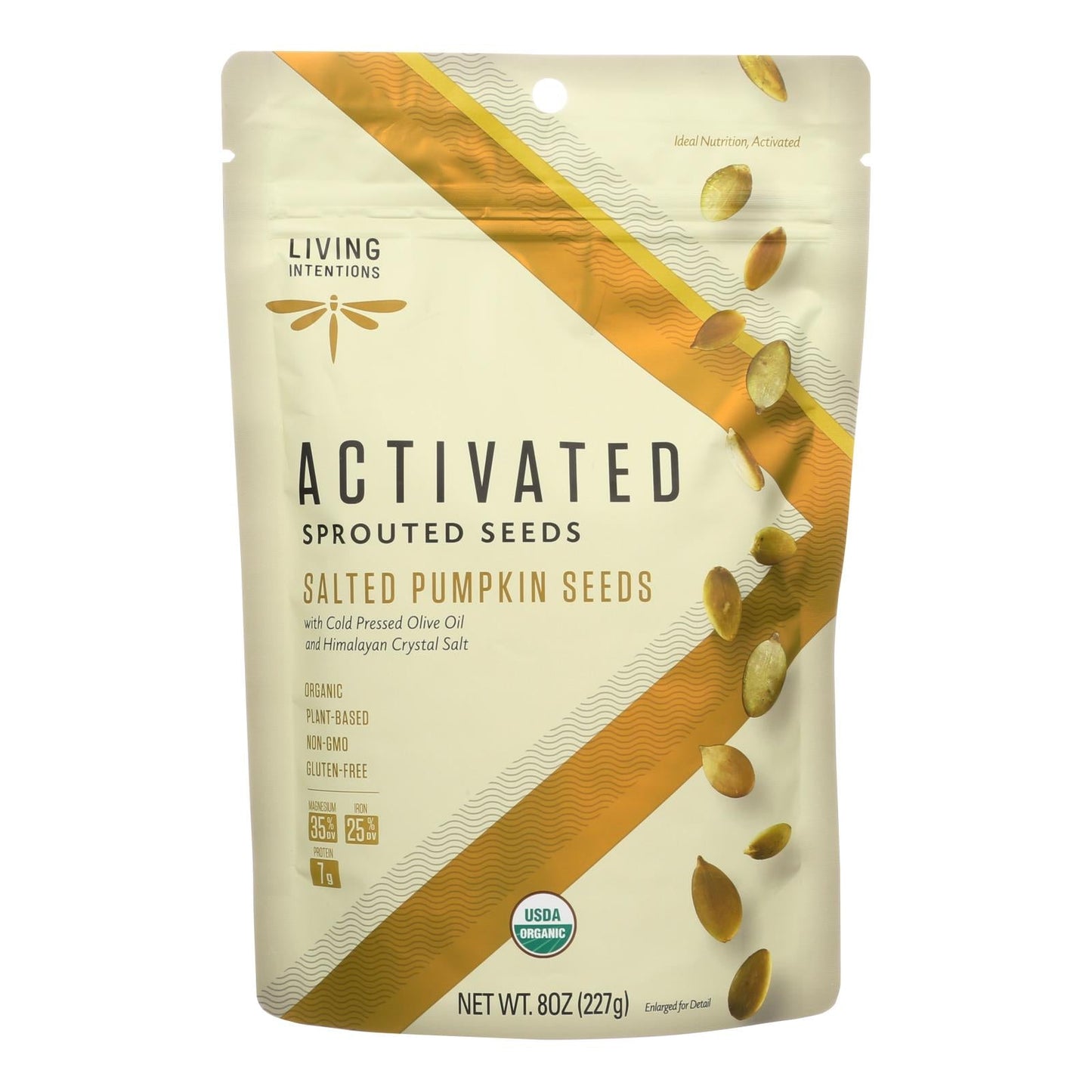 Organic Sprouted Pumpkin & Sunflower Seed Duo (Pack of 6 - 8 Oz.) by Living Intentions