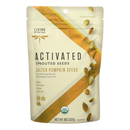 Organic Sprouted Pumpkin & Sunflower Seed Duo (Pack of 6 - 8 Oz.) by Living Intentions