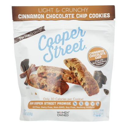 Cooper Street Cookies Cinnamon Chocolate Chip, Pack of 6, 5 Oz Each