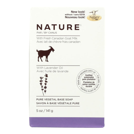 Nature By Canus Goats Milk Lavender Oil Bar Soap 5 Oz.