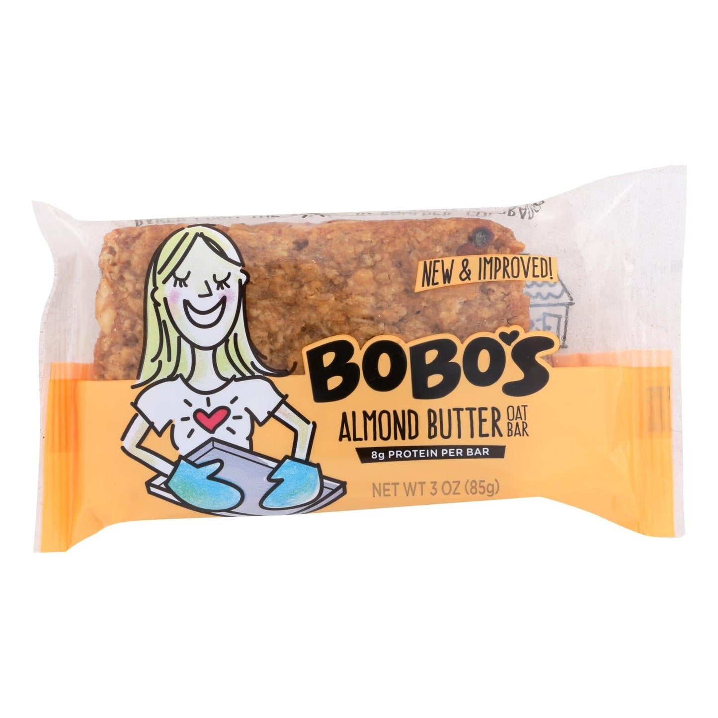 Bobo's Almond Oat Bars (Pack of 12), Wholesome and Delicious Plant-Based Snack