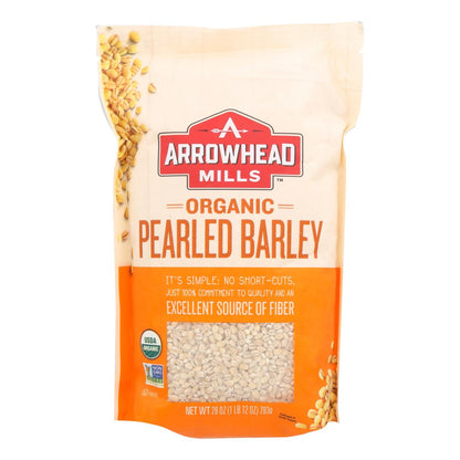 Arrowhead Mills Organic Pearled Barley, Non-GMO, 28 Oz (Pack of 6)