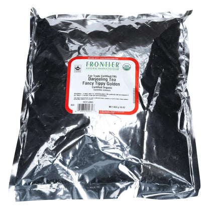 Frontier Organic Black Darjeeling Fancy Tippy Golden Flowery Orange Pekoe Tea (1lb)