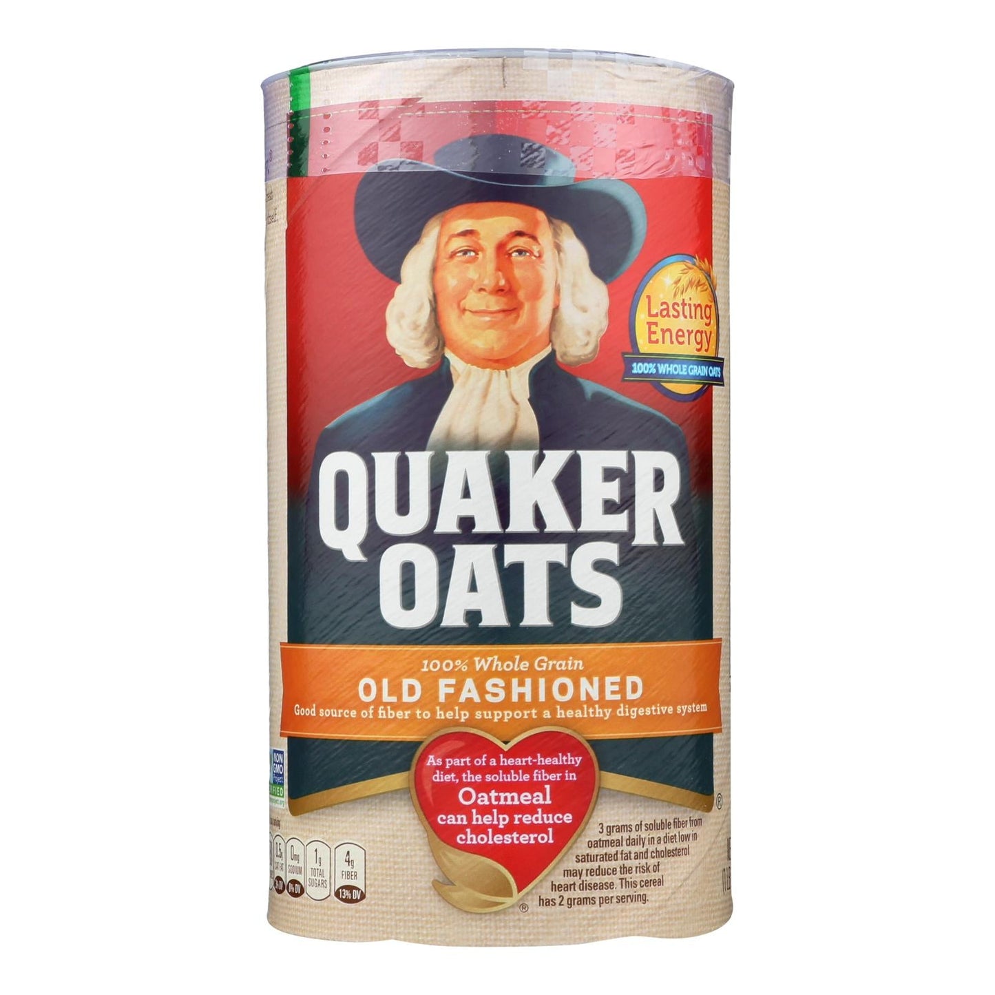 Quaker Old Fashioned Oats - 100% Whole Grain, Case of 12 (18 oz Each)