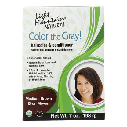 Light Mountain Organic Medium Brown Hair Conditioner (7 Oz.)
