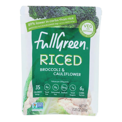 Fullgreen Organic Riced Vegetable Broccoli and Cauliflower, Pack of 6, 7.05 Oz